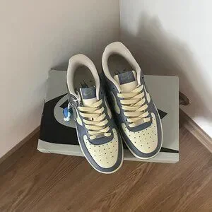 Nike | Shoes | Nike Gray Blue And Cream Violent Bear Pendant 